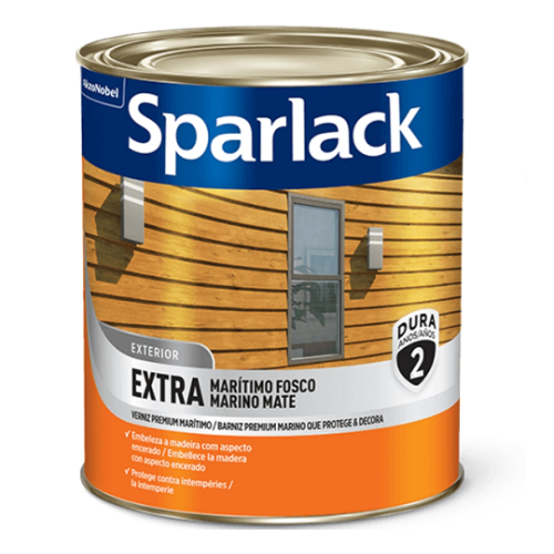 Verniz Extra Marítimo Sparlack Fosco de 3,6L Coral